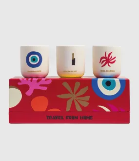 ASSOULINE Partager  Coffret Bougies Travel From Home Mini Scented Cand  
