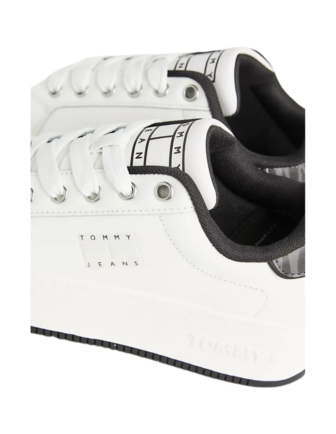 Baskets compensees Tommy Jeans Ref 61282 Ecru