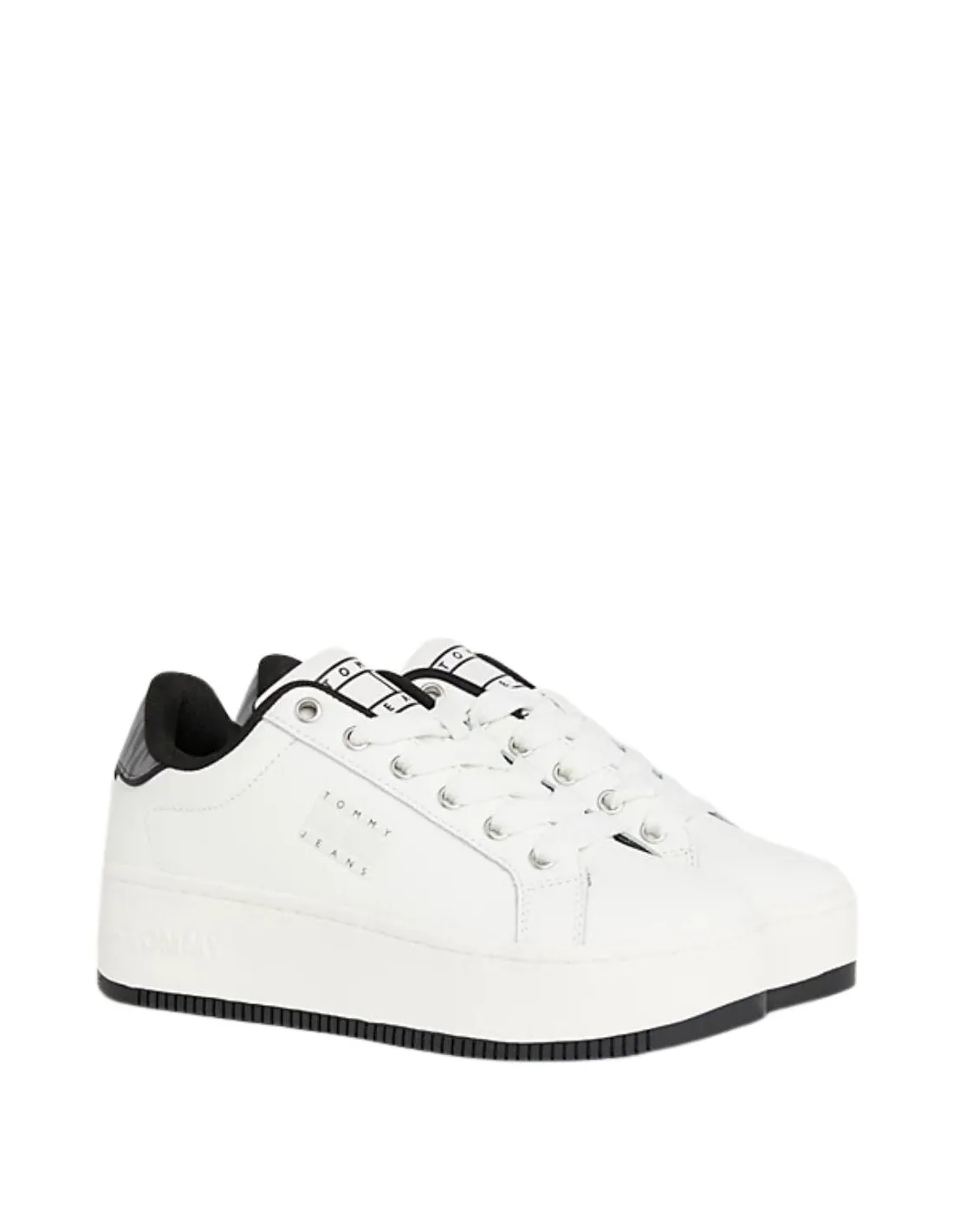 Baskets compensees Tommy Jeans Ref 61282 Ecru