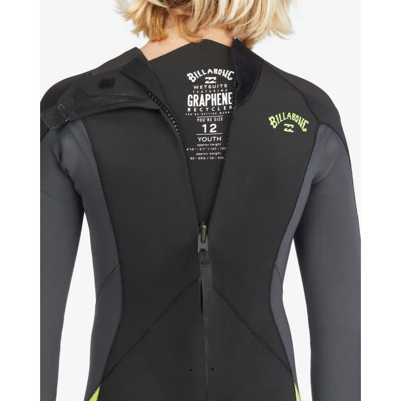 Billabong 4/3 mm Absolute Back Zip GBS - Combinaison de surf enfant | Hardloop