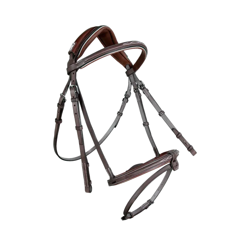 Bridon anatomique muserolle française Sport Color