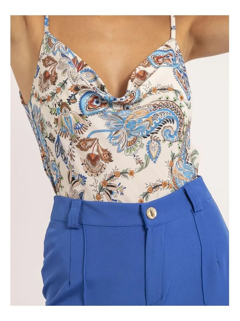 Caraco motifs FARODZE - Bleu