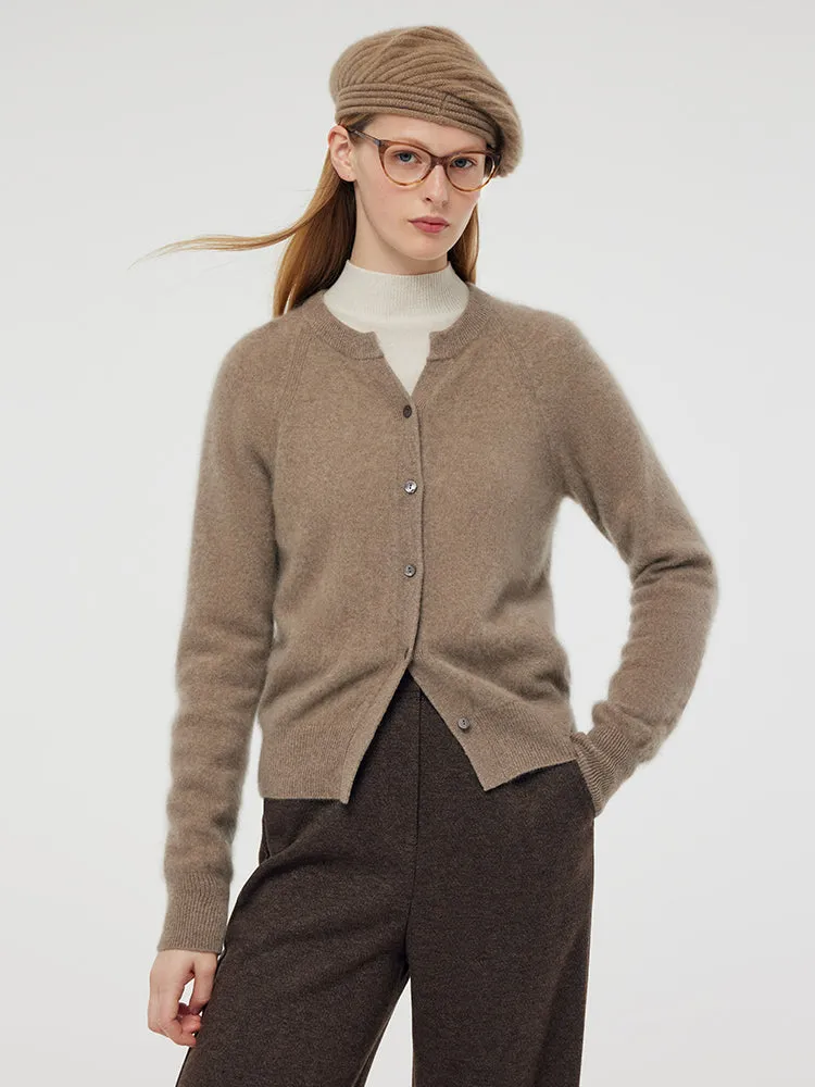 Cardigan en cachemire brossé pour femmes