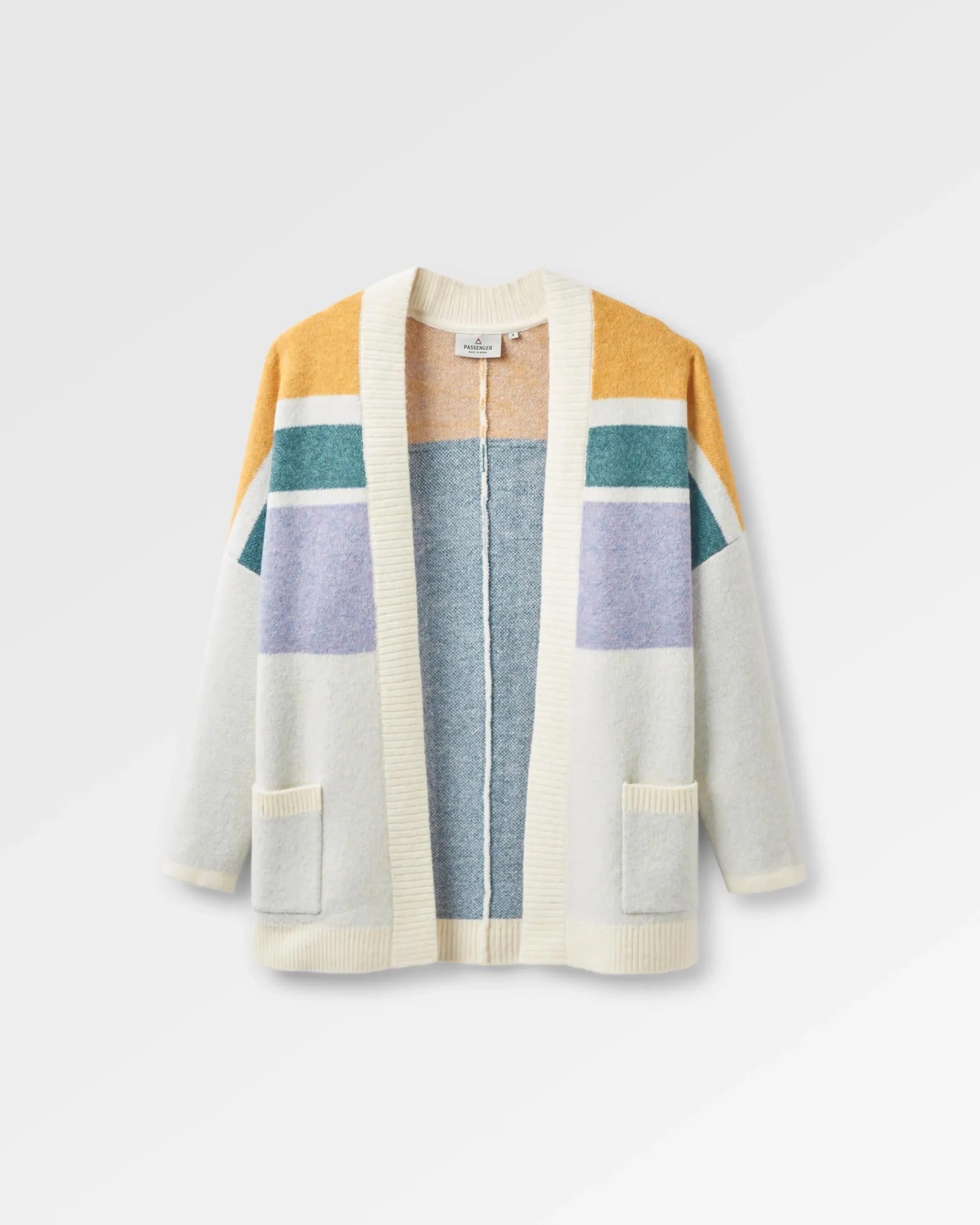 Cardigan Tricoté Recyclé Sunsets - Marshmallow