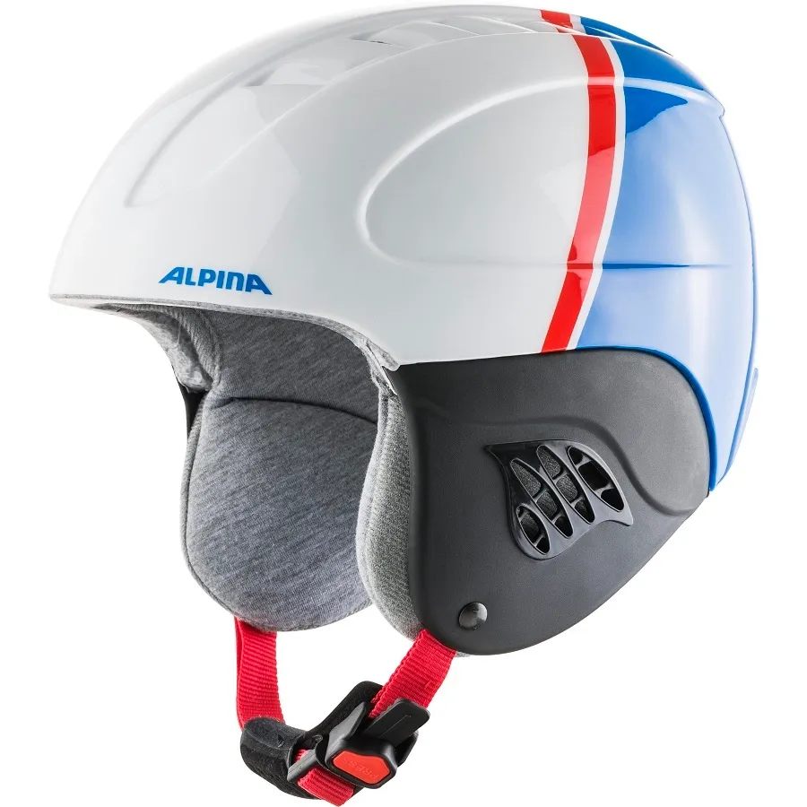 Casque de Ski Alpina Junior Carat White Red Blue