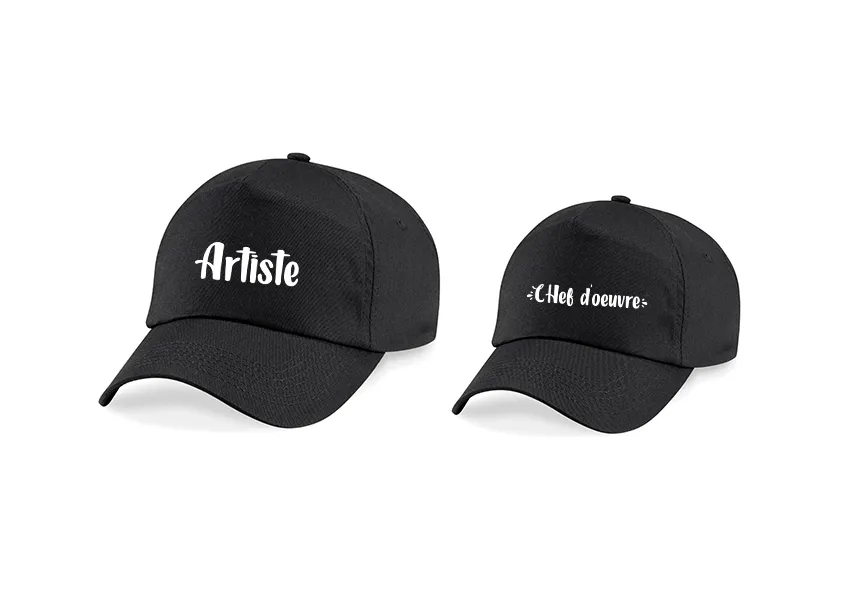 Casquettes Parent enfant – Artiste Chef D’Œuvre