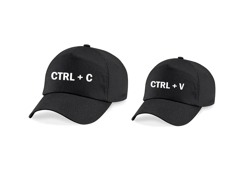 Casquettes Parent enfant – CTRL C & CTRL V