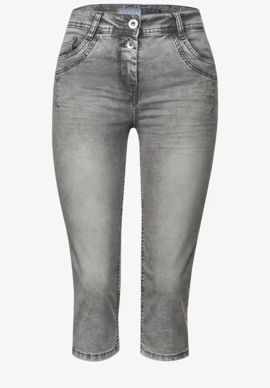 CECIL Jean coupe slim gris  - Style TORONTO