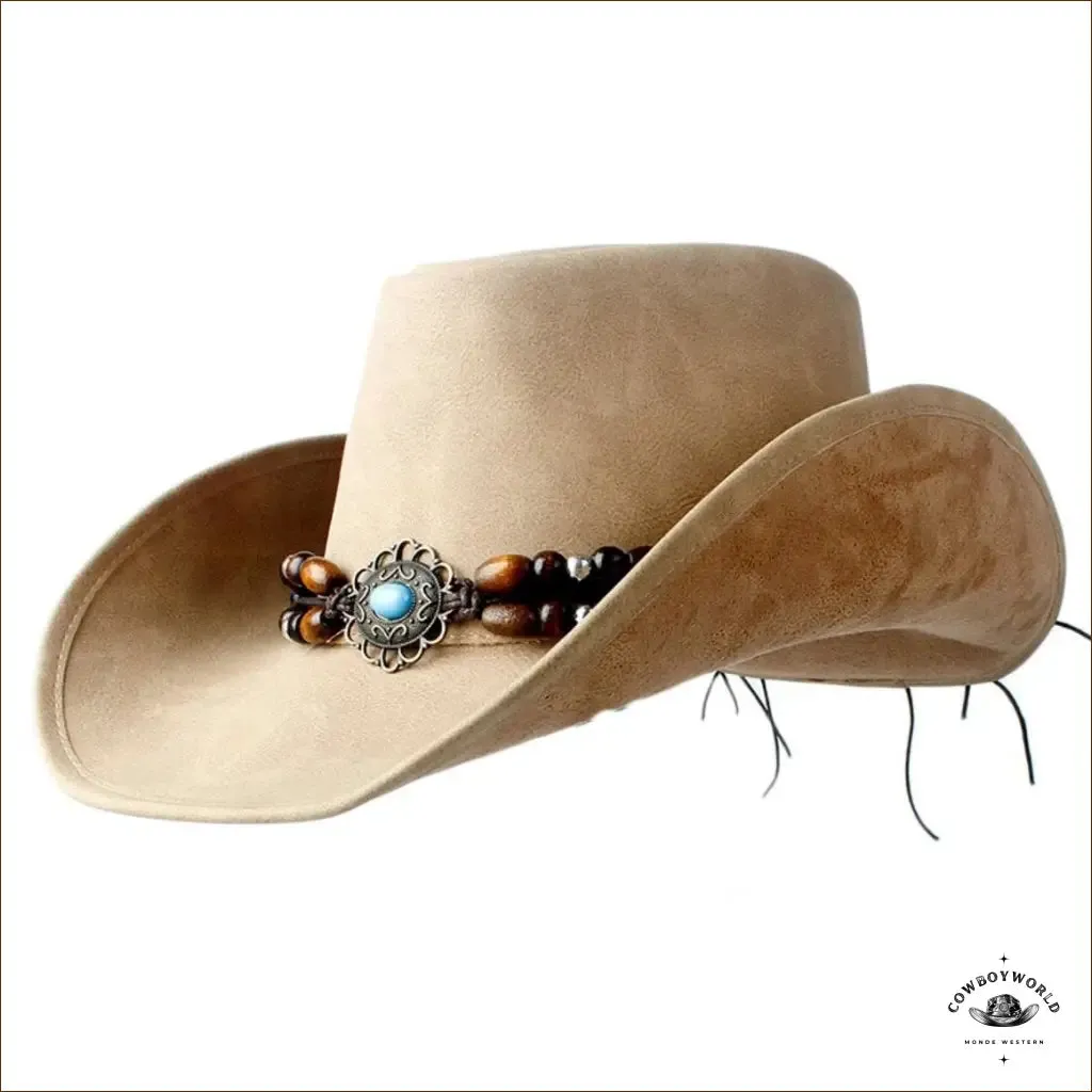 Chapeau de Cowboy Cuir Femme