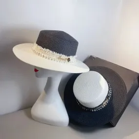 Chapeau de paille blanc