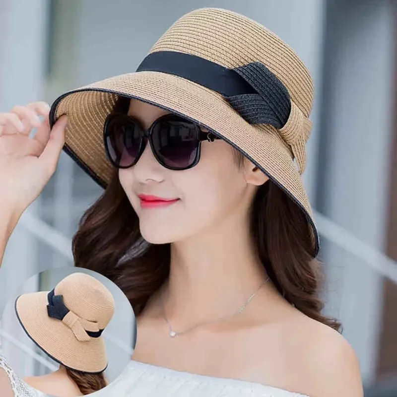 Chapeau en paille à visière