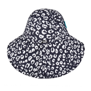 Chapeau marin Happy Rainy Days Fisherman'S Hat Bernice Cheetah Black Off White
