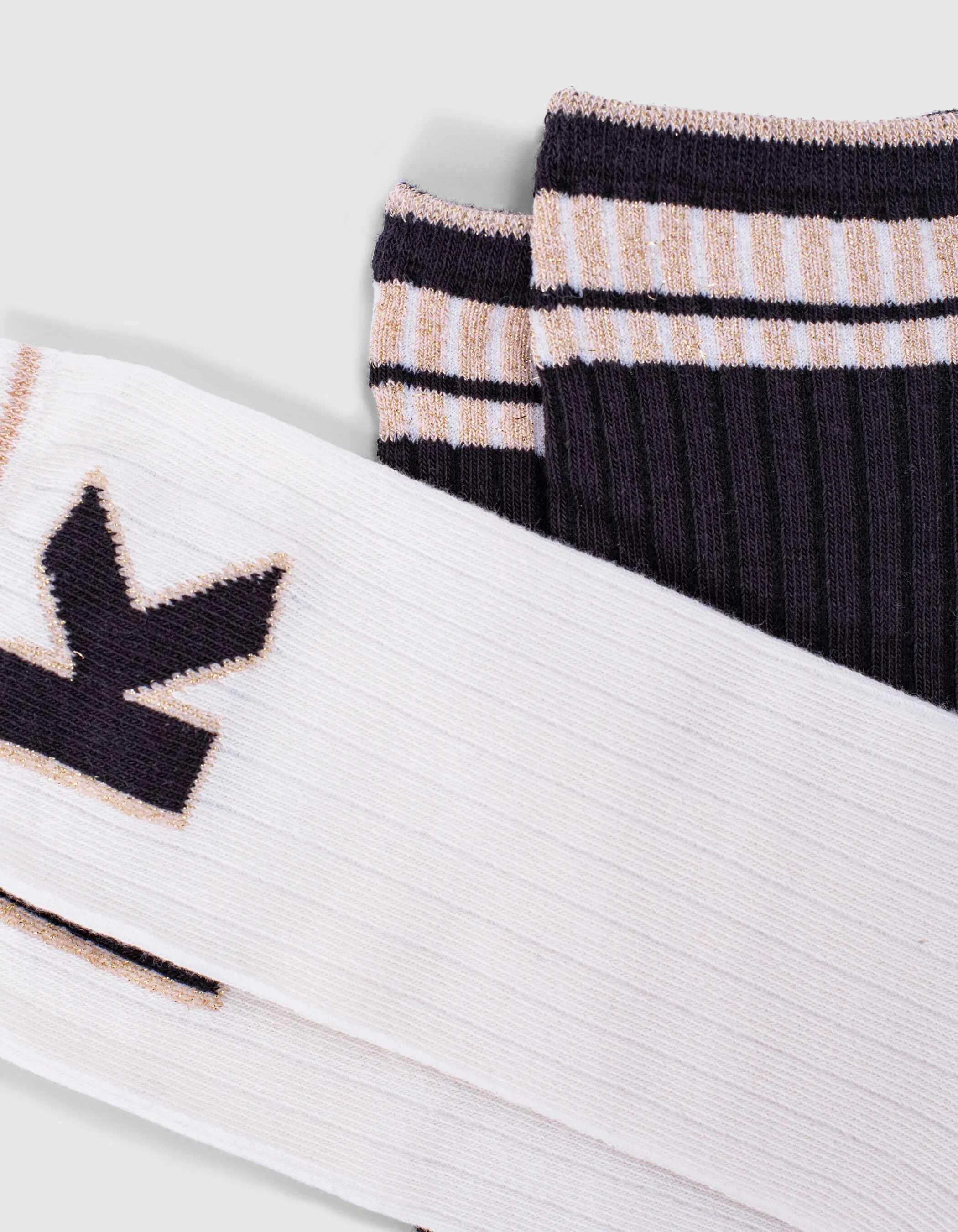 Chaussettes écrues et grises fille