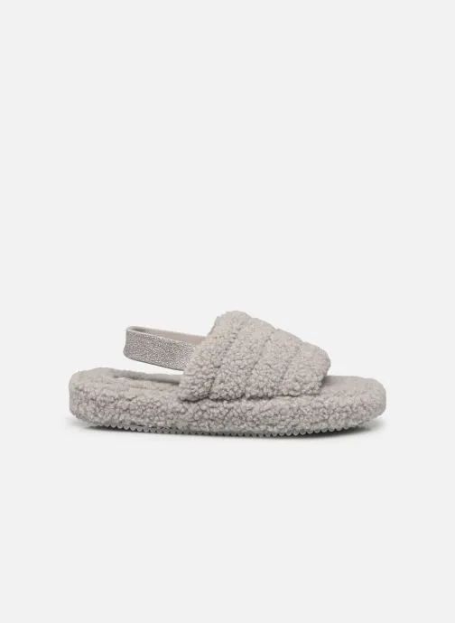 Chaussons - bouclette anna gris femme AH24 - Gris