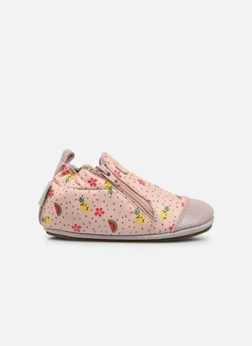 Chaussons cuir - Fruity Day - Rose