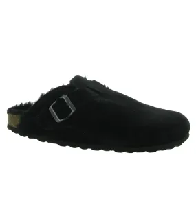 chaussons et pantoufles - Mules Sabots - femme - Nubuck - Noir - La maison de l espadrille