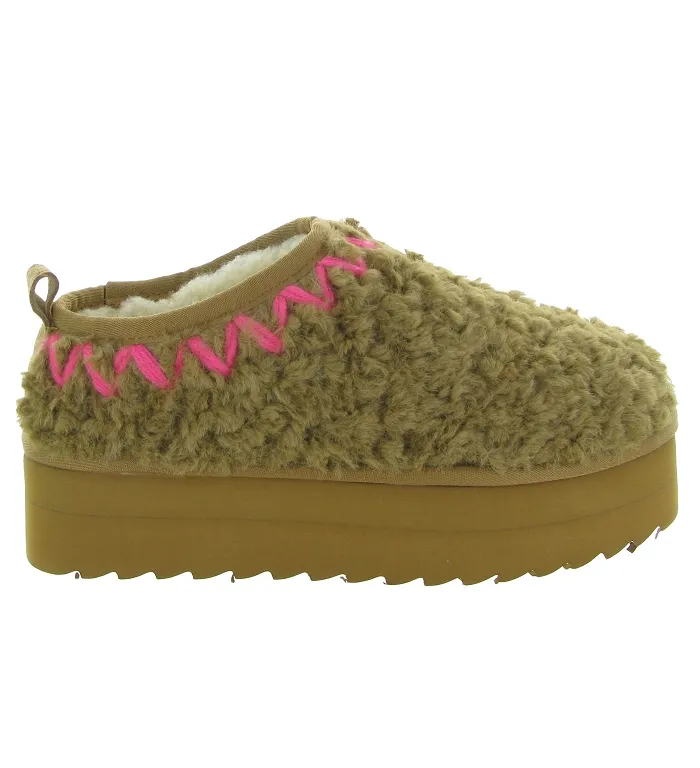 chaussons et pantoufles - Mules Sabots - femme - Synthétique - Vert - Colors of california