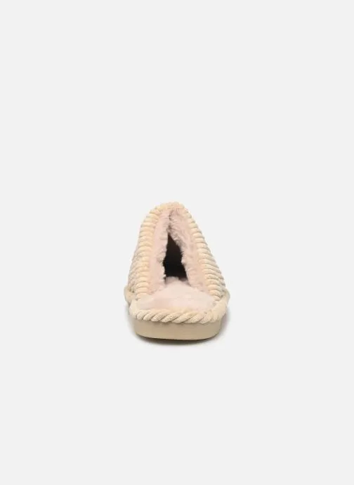 Chaussons - mule annie ecru femme - Beige