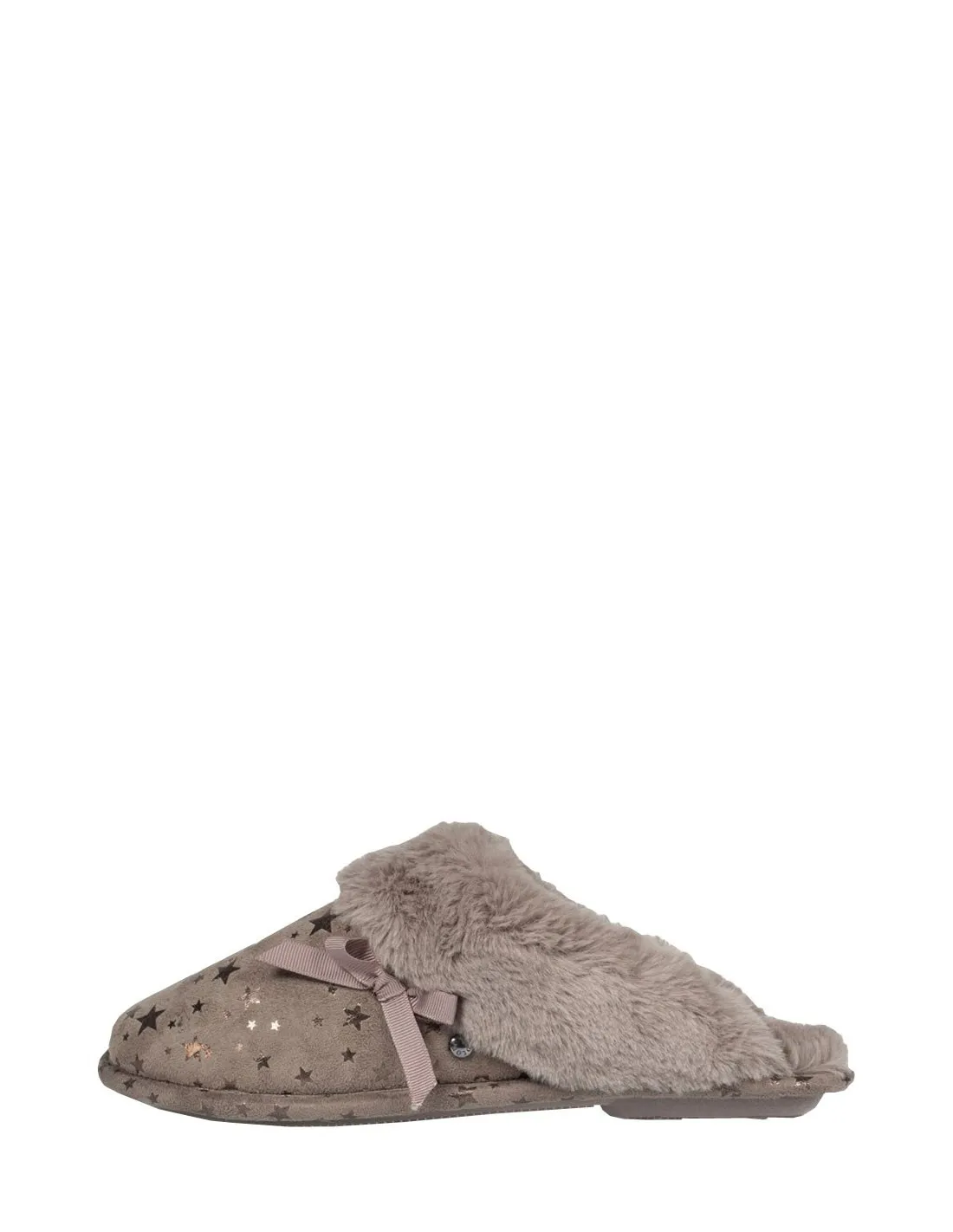 Chaussons mules Isotoner ref_44802 Taupe