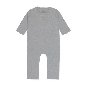 Combinaison Bébé - Coton Bio, Gris Chiné | Lässig
