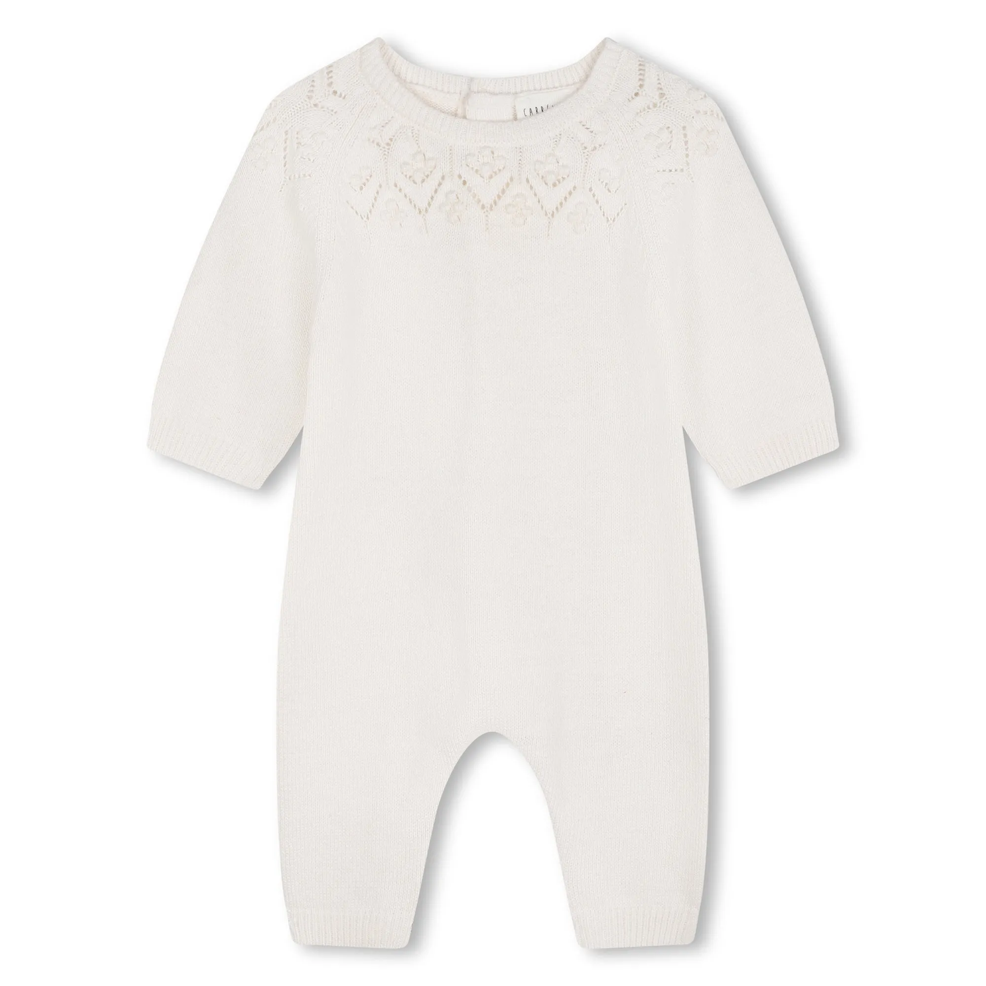 Combinaison nacre en tricot babygirl Carrément Beau H24