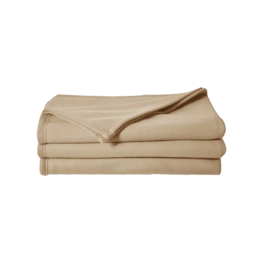 Couverture polaire 210 x 230 cm sable