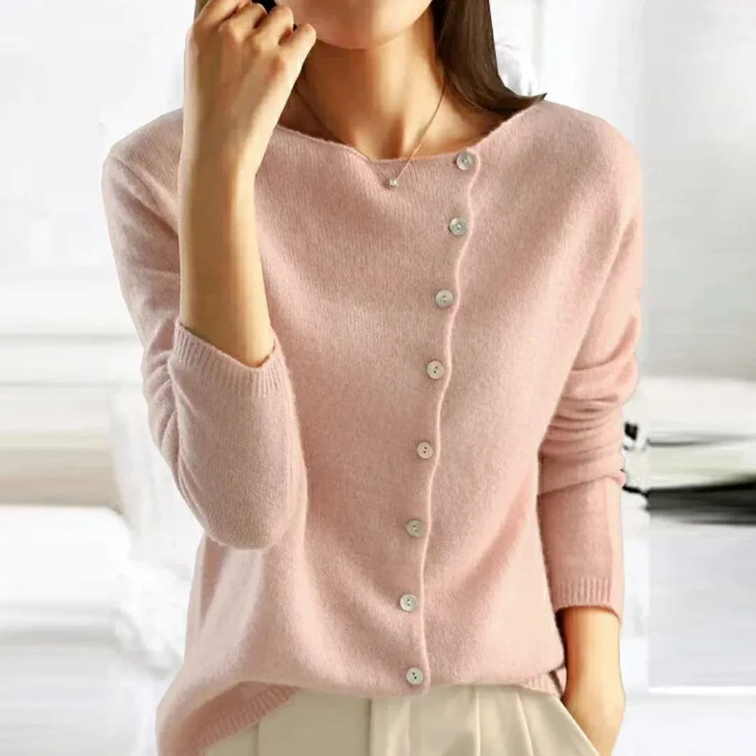 CozyWeave - légant cardigan tricoté avec boutons