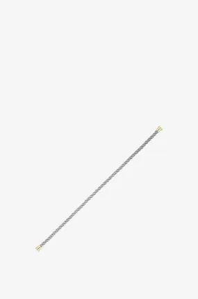 Câble en acier pour bracelet à embouts dorés Force10 MM