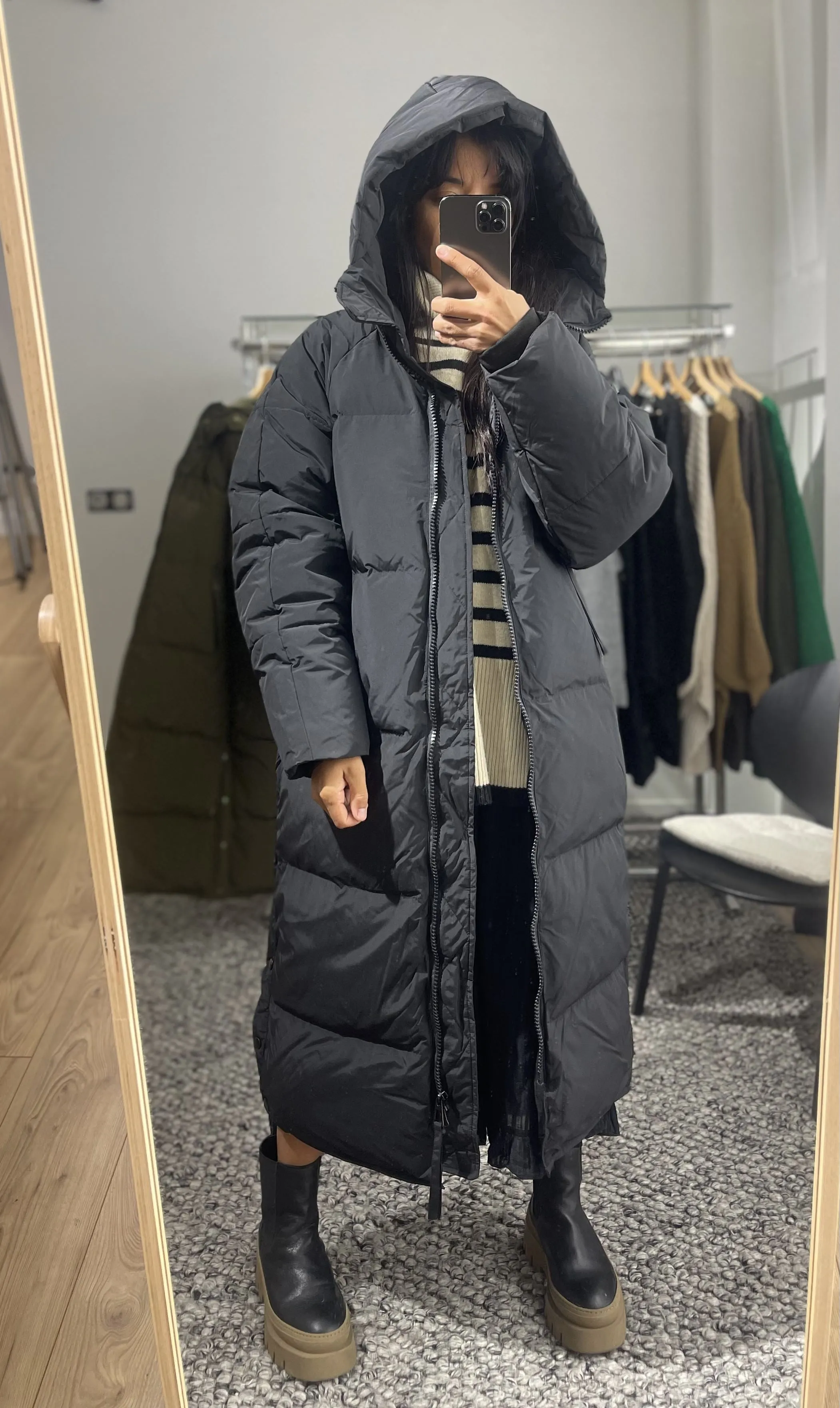 Doudoune Premium Longue Disponible en Noir, Kaki et Beige | KataParis