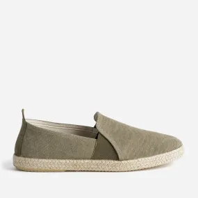 Espadrille kaki toile éco-conçue - Espadrilles Homme | ERAM