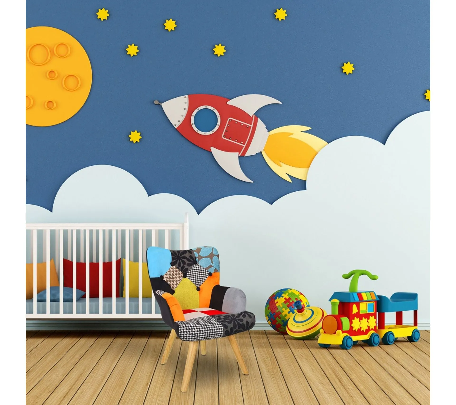 Fauteuil Helsinki Patchwork Pour Enfant