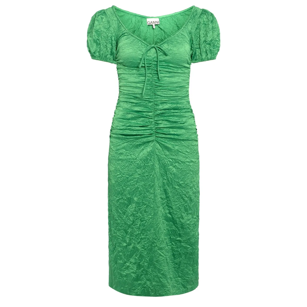 Ganni Robe midi verte