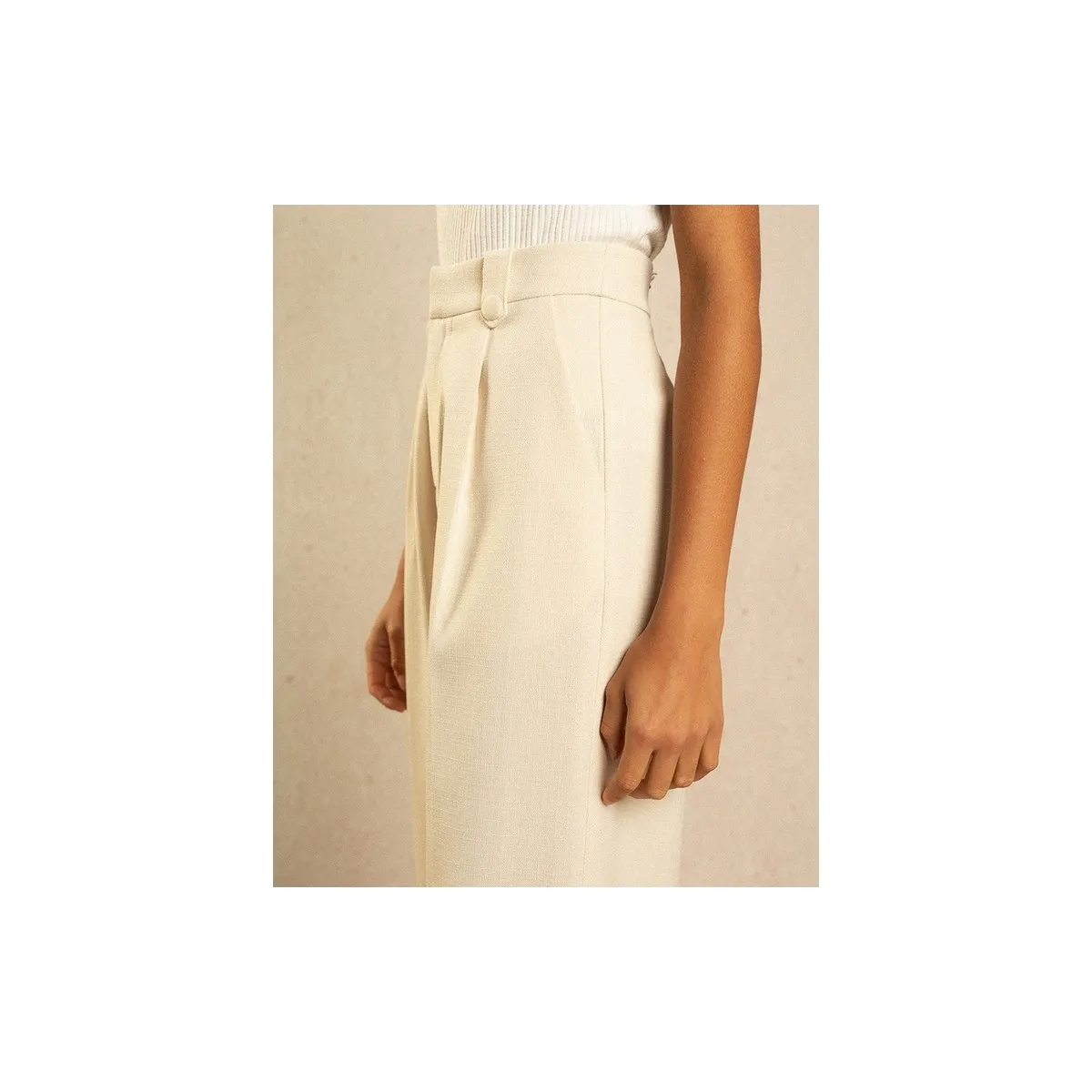 Grace et Mila - Pantalon large écru