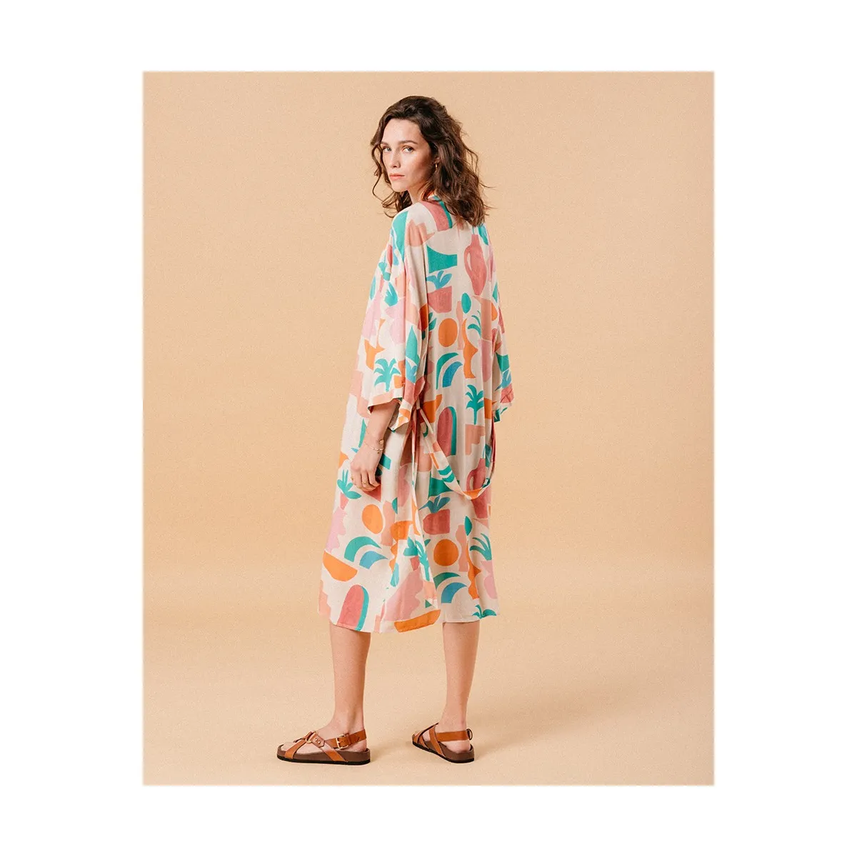 Grace et Mila - Veste kimono à motifs