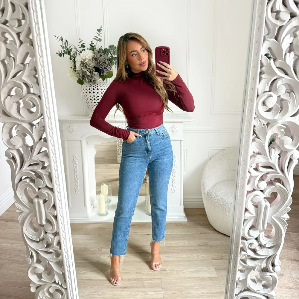 JEAN MOM FIT BLEU MEDIAN