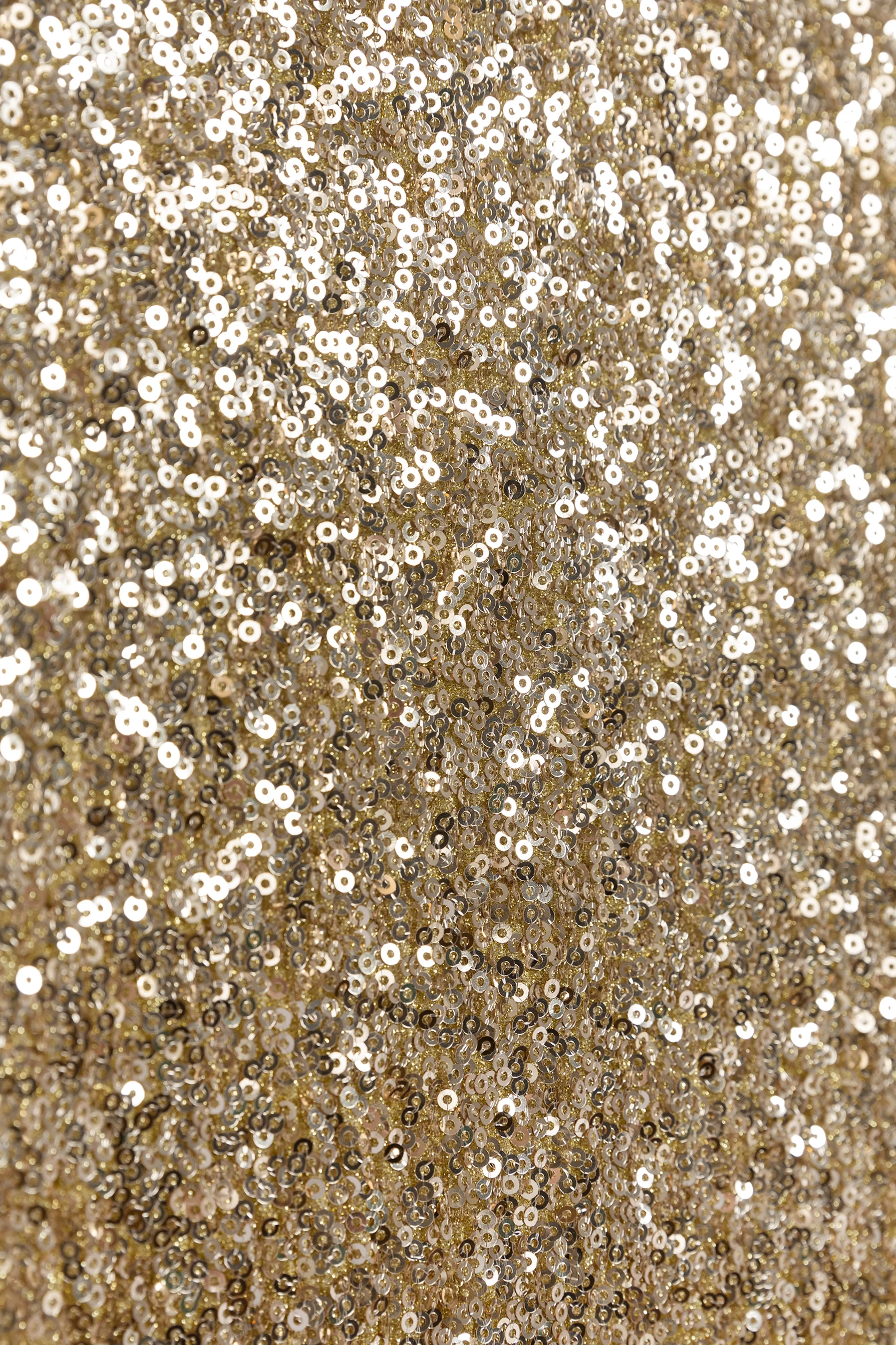Jupe longue avec paillettes - doré