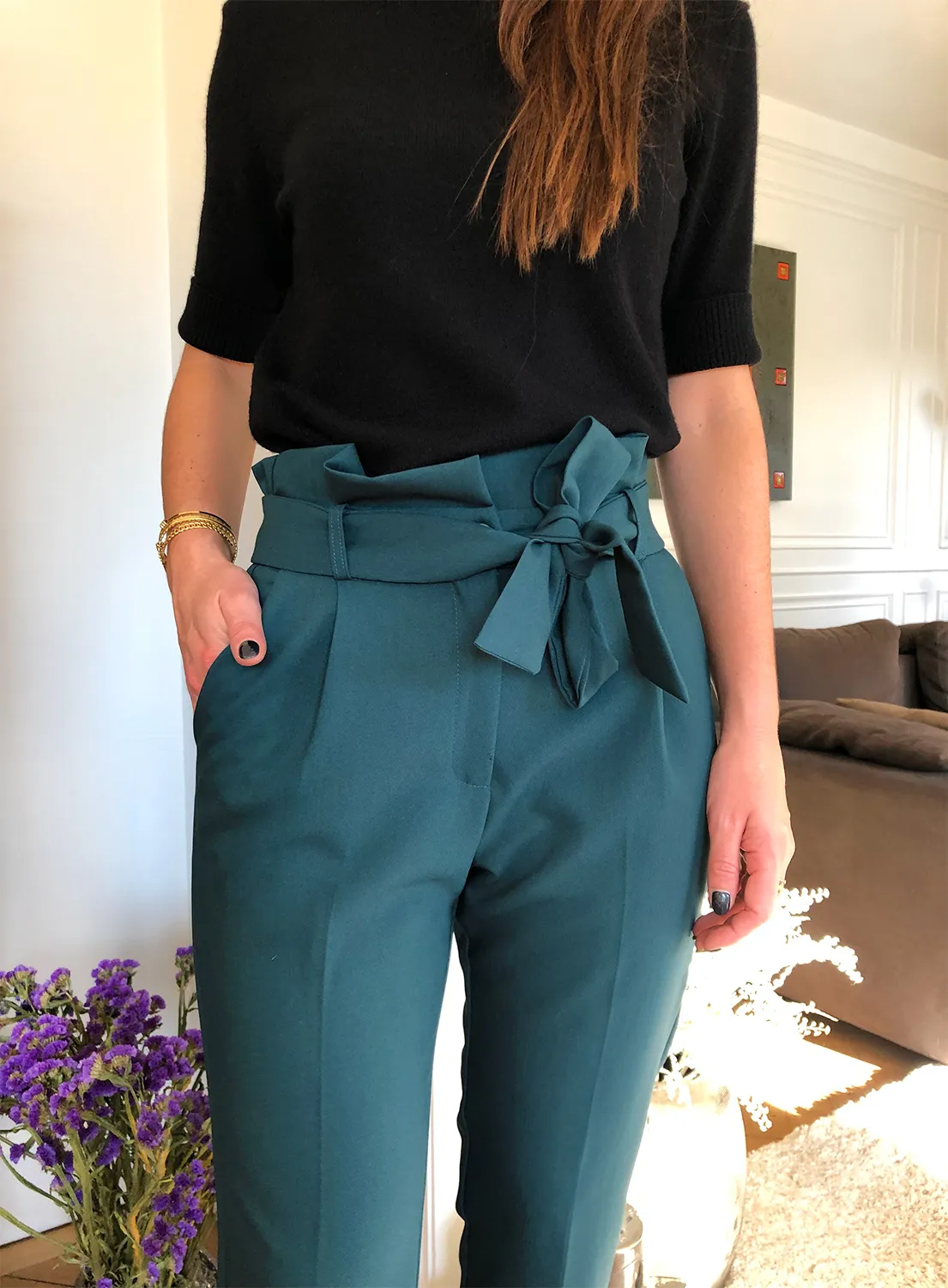 LES PIPLETTES - E-SHOP PRÊT-A-PORTER FÉMININ Pantalon Agathe Emeraude