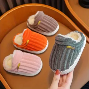 Lily - Chaussons doux en peluche pour garons et filles