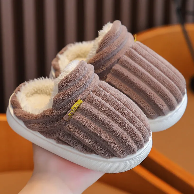 Lily - Chaussons doux en peluche pour garons et filles