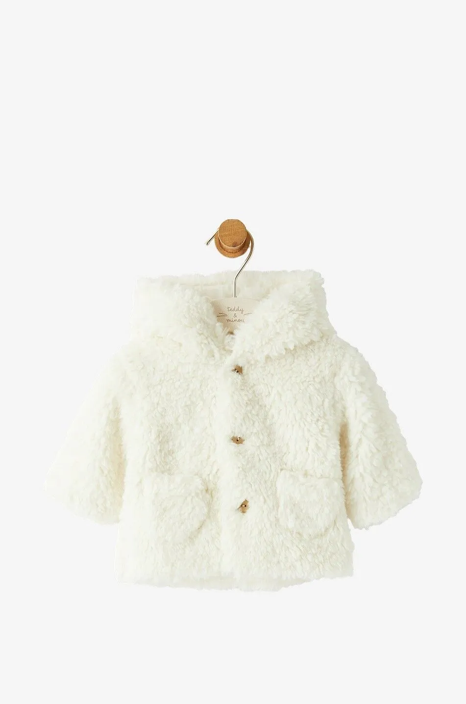 Manteau bébé en peluche
