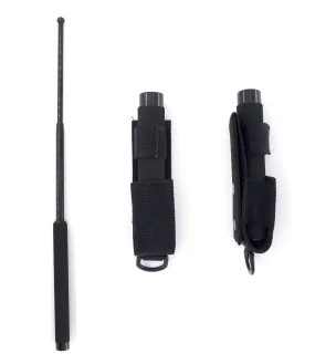 MATRAQUE TELESCOPIQUE ACIER TREMPE MANCHE MOUSSE+ ETUI 53 CM - Patrol Equipment