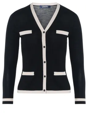 Max Mara Cardigan 'S noir en fil de laine