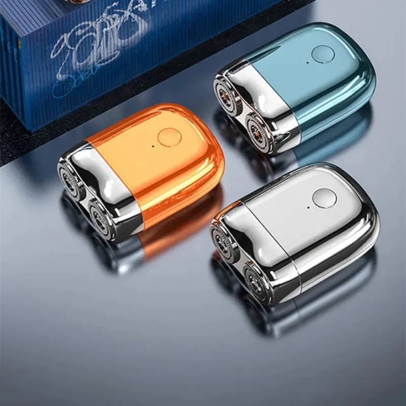 Mini rasoir électrique portable à double tête étanche