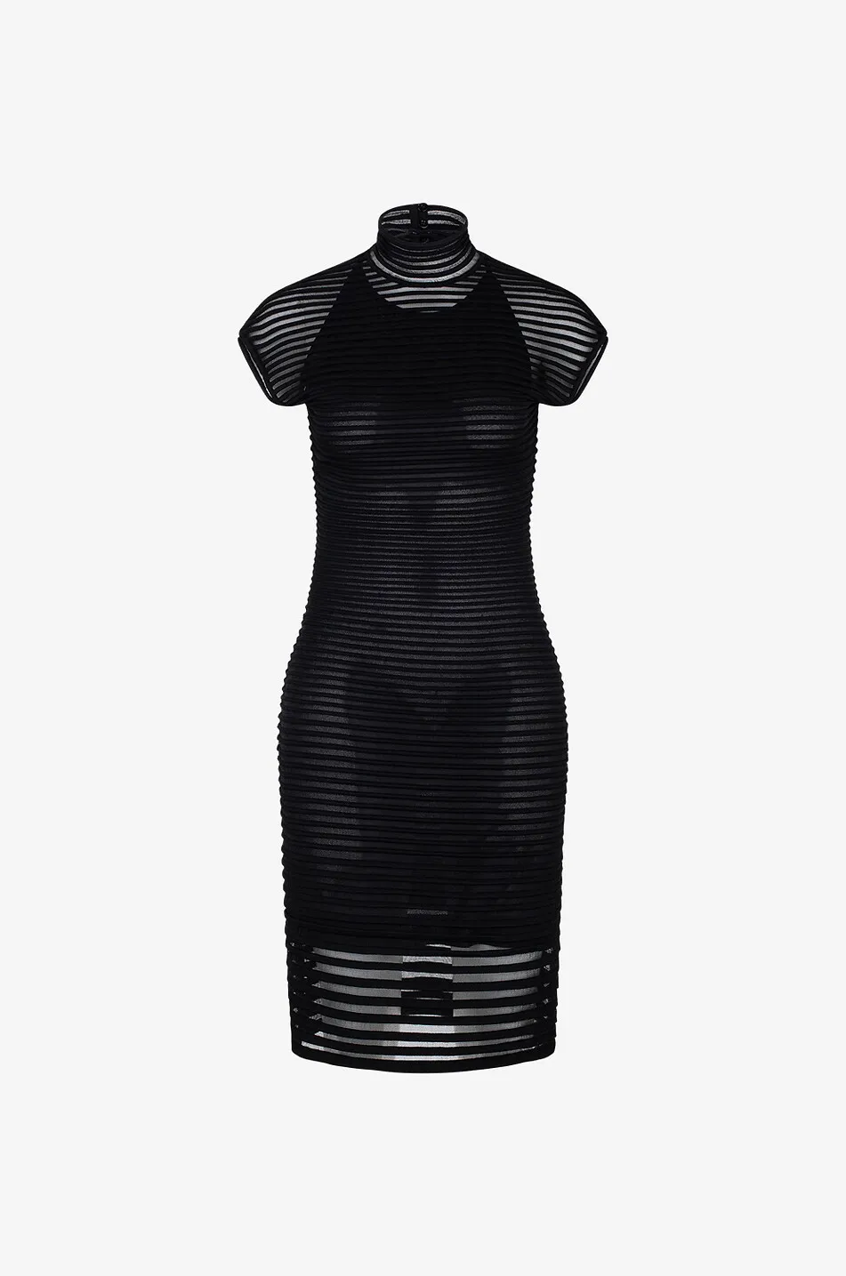 Mini robe en maille ajourée Striped Back Cut