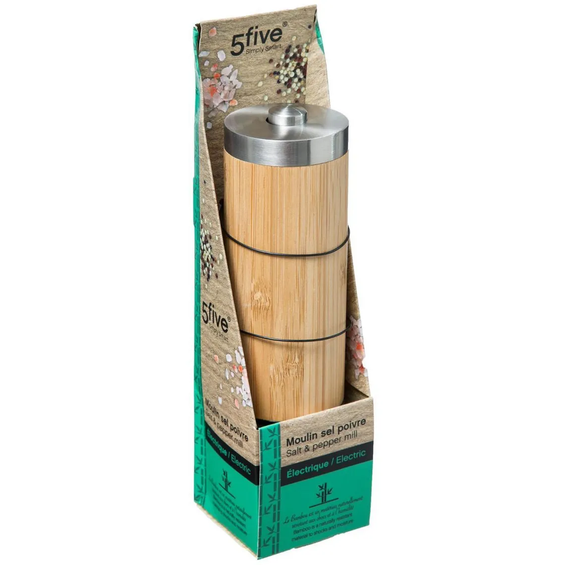 Moulin à poivre électrique en bambou | 3 Suisses