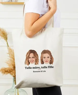 Mug Telle mère telle fille visage personnalisé