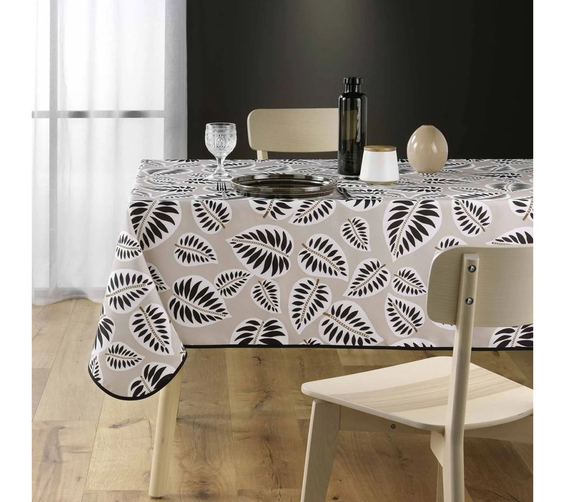 Nappe Rectangulaire 150x240 Cm Alma Noir
