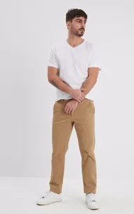 Pantalon Chino beige Daytona 73 - La Canadienne - Pantalons / shorts Textile Beige