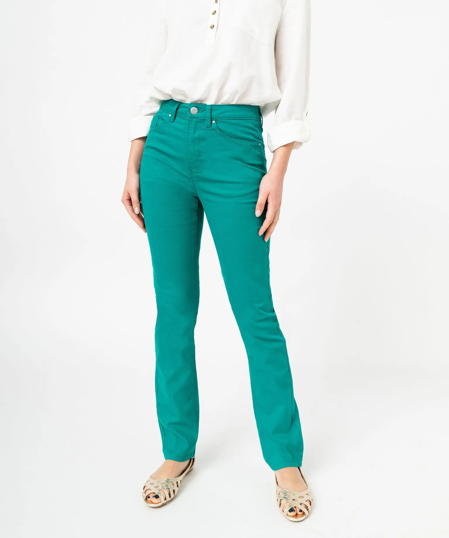 pantalon coupe regular taille normale femme vert pantalons