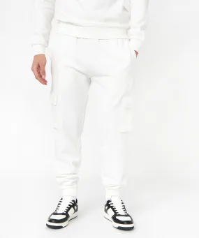 pantalon de jogging coupe cargo homme blanc pantalons